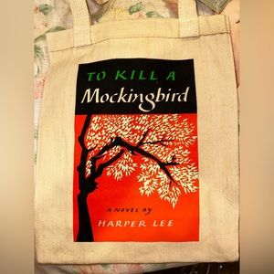 Barnes and Noble canvas book tote To Kill a Mockingbird NWT